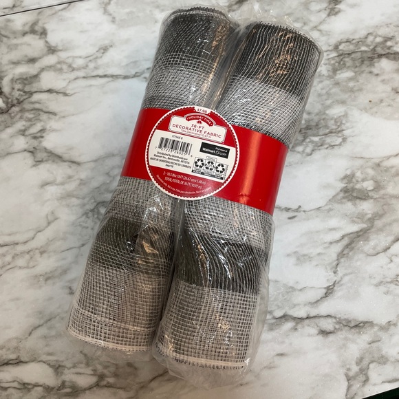 Other | Black And White 36 Ft Decorative Fabric 2 Rolls | Poshmark